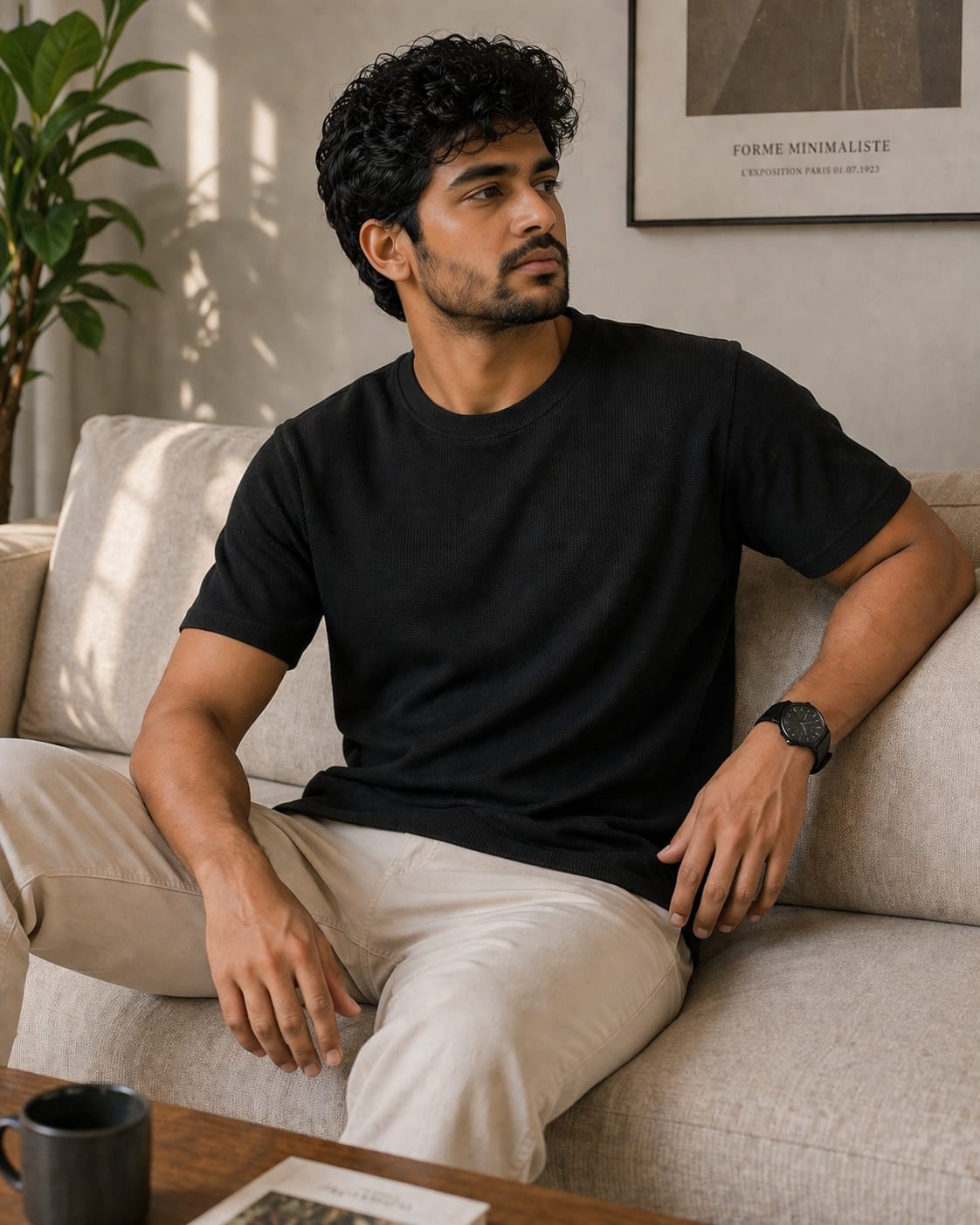Textured Relaxed Fit Tees