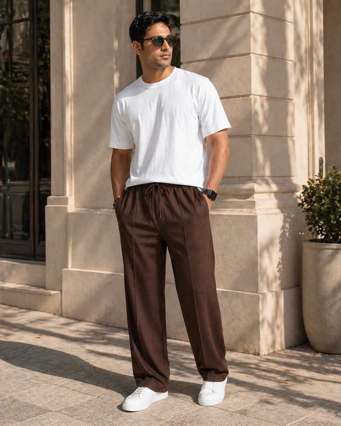 Mens Drift Relaxed Pants – Cocoa Brown