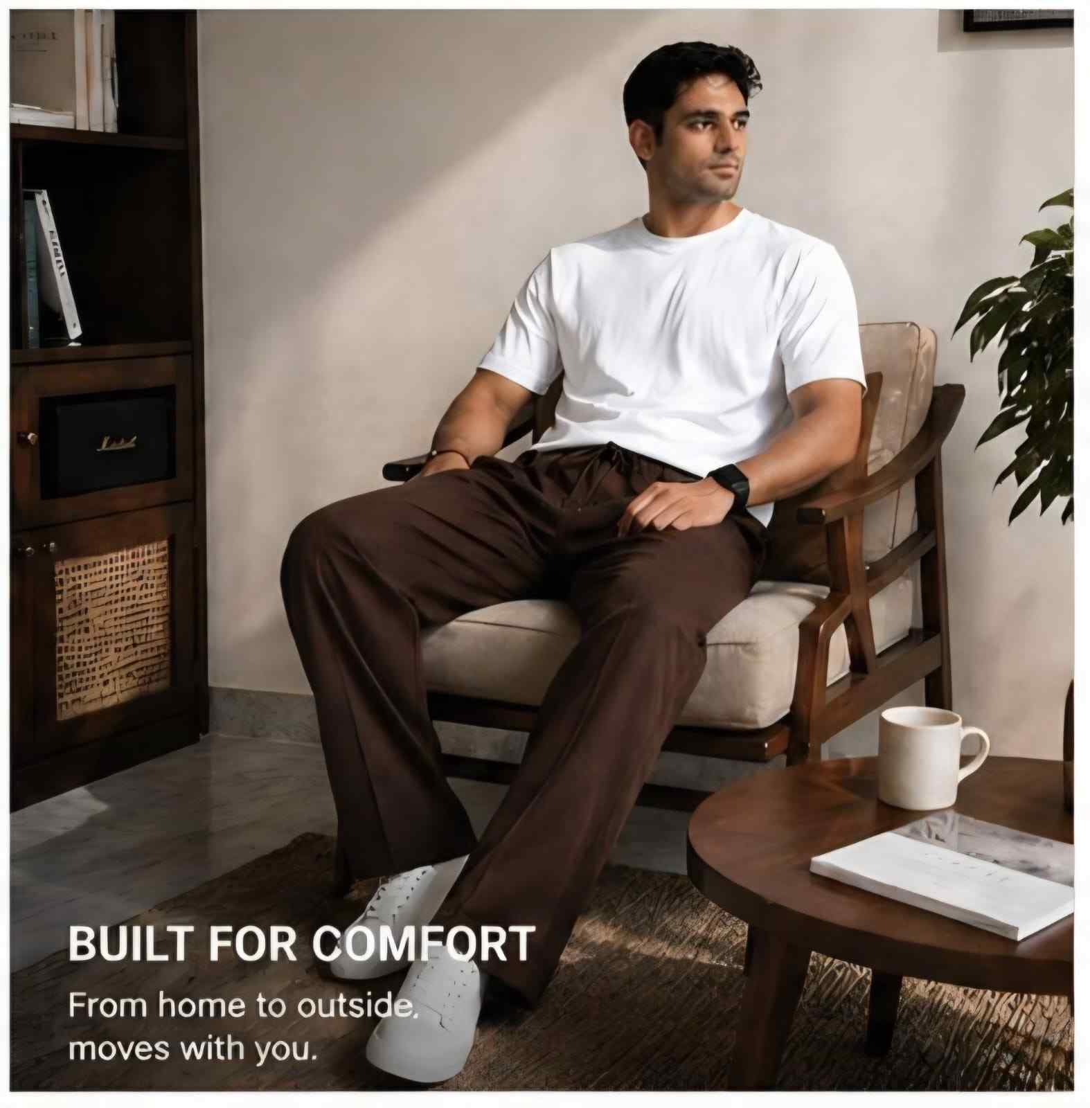 Mens Drift Relaxed Pants – Cocoa Brown