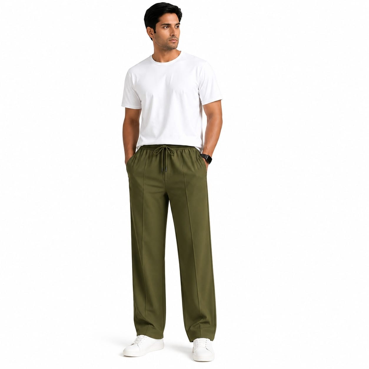 Mens Drift Relaxed Pants – Olive