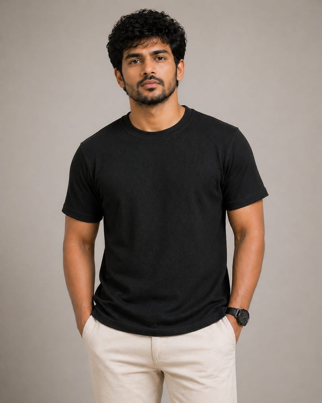 Textured Relaxed Fit Tees